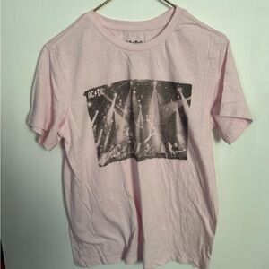 AC/DC Pink Short Sleeve Tee